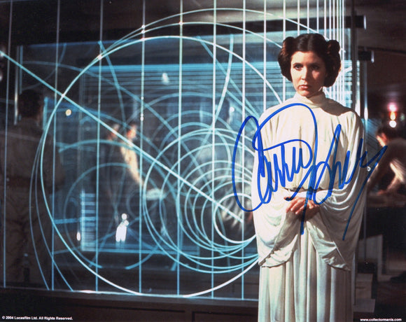 Carrie Fisher Signed 8x10 - Star Wars Autograph