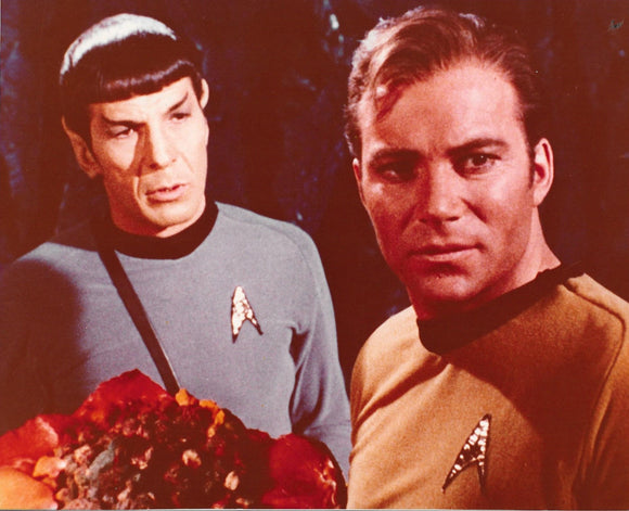 UNSIGNED 8x10 Photo - Star Trek - William Shatner & Leonard Nimoy as Kirk & Spock