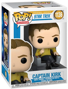Captain Kirk in Command Chair - Star Trek: TOS - Funko POP! - UNSIGNED