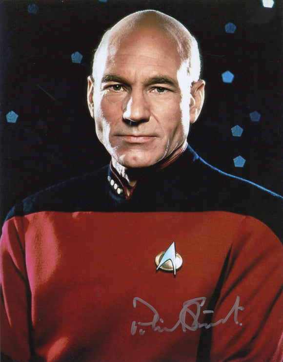 Sir Patrick Stewart Signed 11x14 - Star Trek Autograph #1