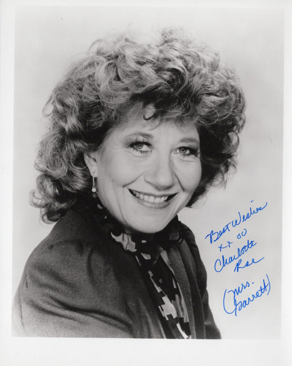 Charlotte Rae Signed 8x10 - Facts of Life Autograph