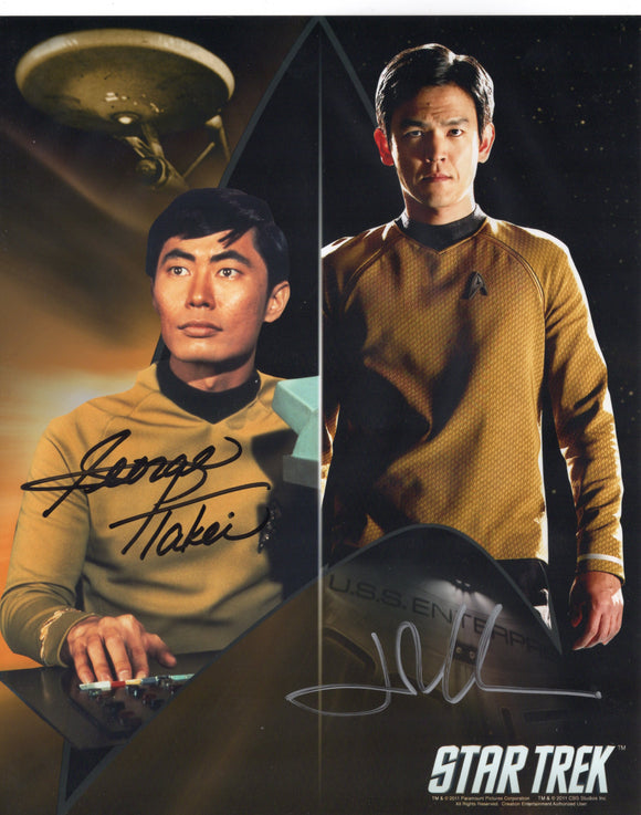 George Takei & John Cho Signed 8x10 - Star Trek